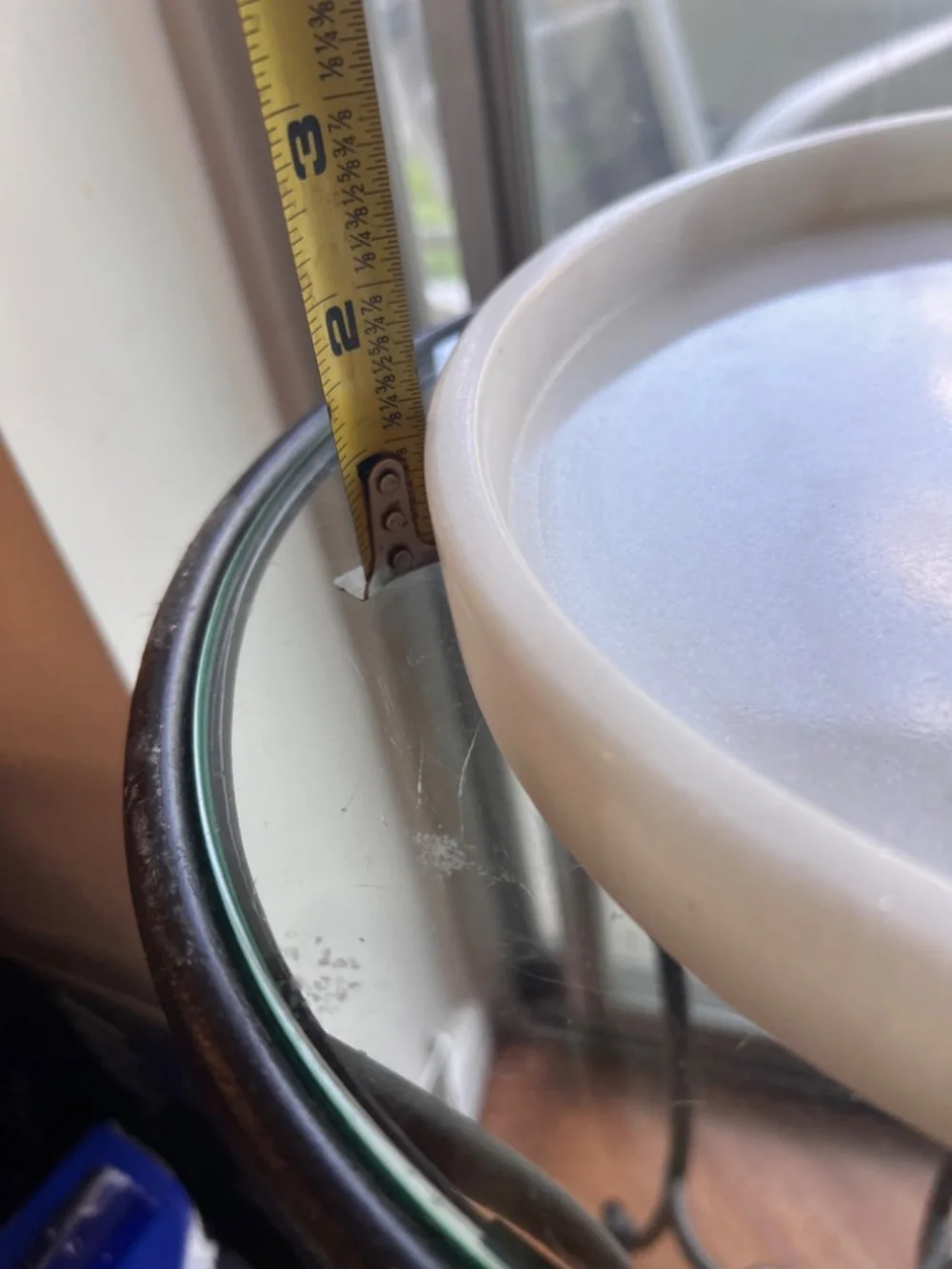 Vintage Idaho white marble tray